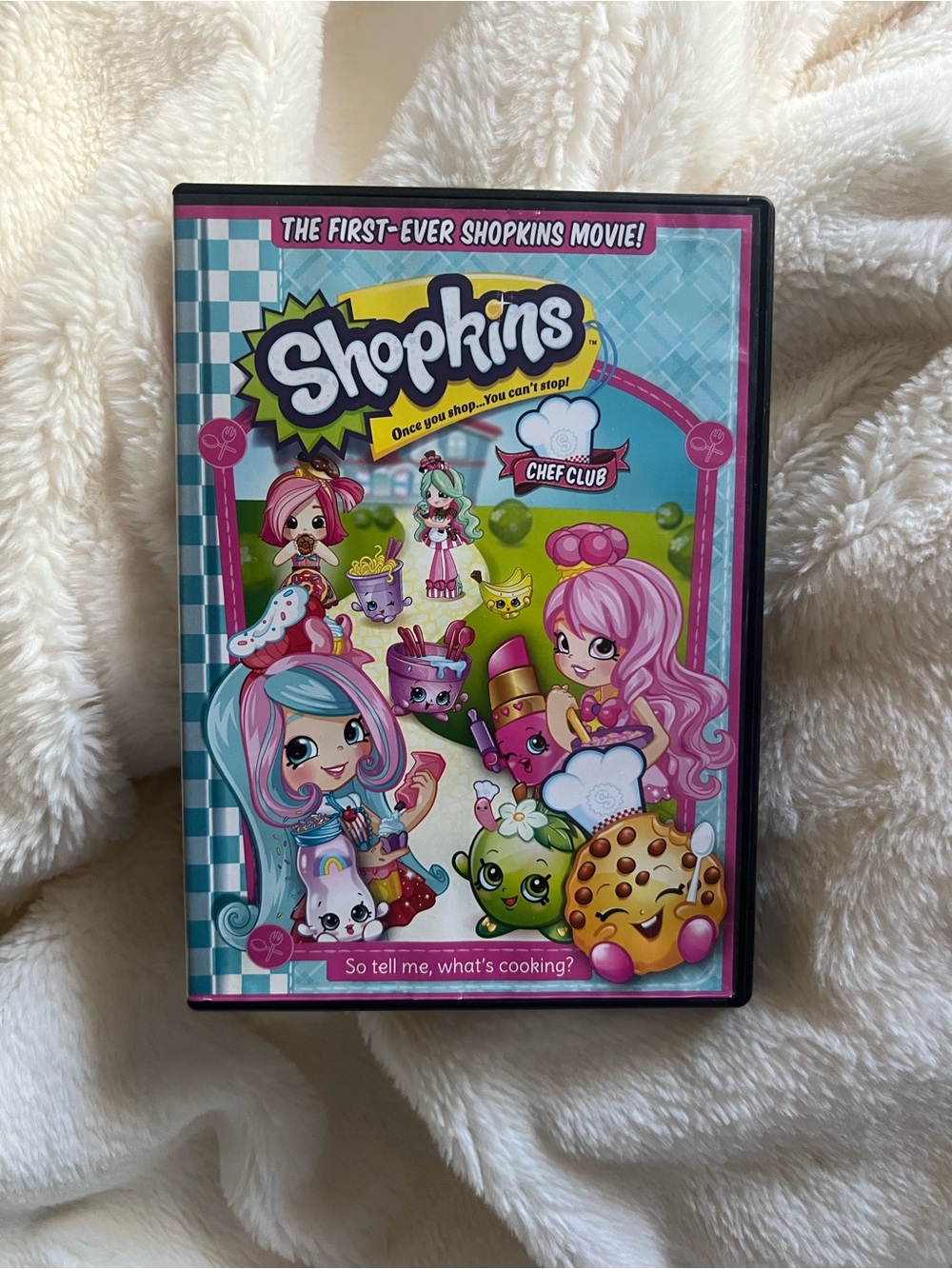 Shopkins Kids Movie DVD - Pink, Blue, Yellow Art